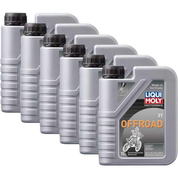 Set 6 Buc Ulei Motor Liqui Moly Motorbike 2T Offroad 1L 3065